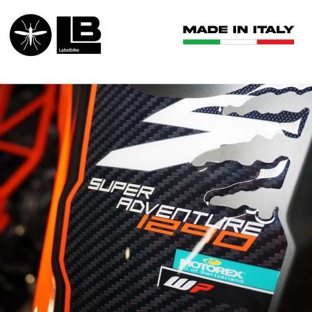 Adesivo 3D Paraserbatoio compatibile con moto KTM 1290 Super Adventure S 2021-22