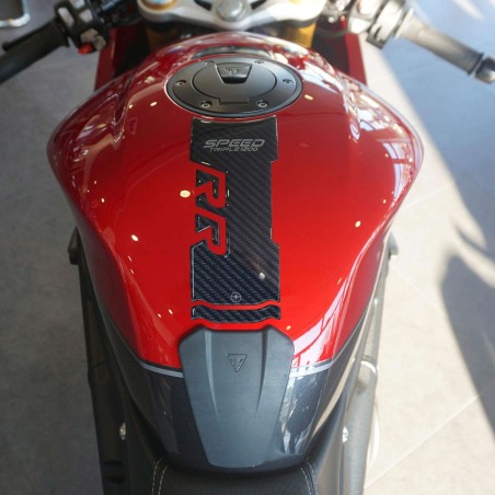 Adesivo 3D Paraserbatoio compatibile con Triumph Speed Triple 1200 RR