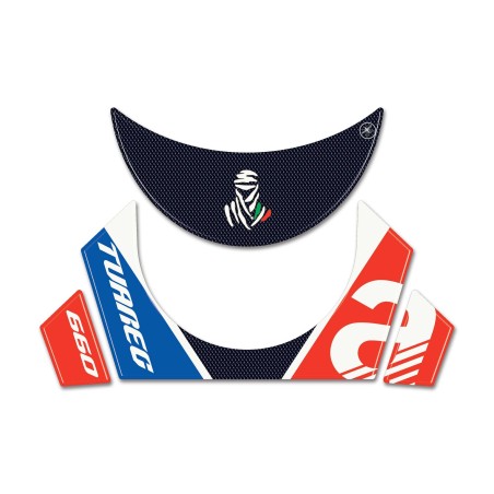 Adesivo 3D Paraserbatoio moto compatibile con Aprilia Tuareg 660 2023-24 Podium