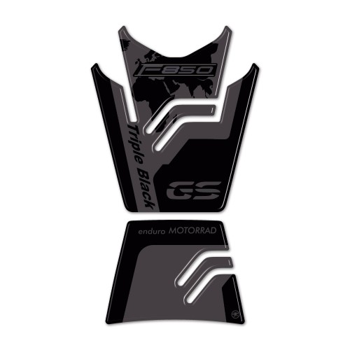 Adesivo 3D Paraserbatoio Moto compatibile con Bmw F 850 Gs Triple Black 2021-23 2
