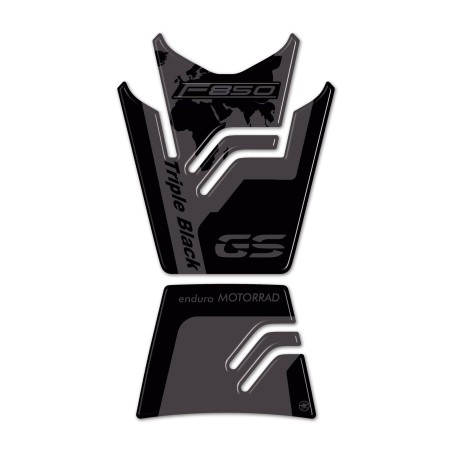 Adesivo 3D Paraserbatoio Moto compatibile con Bmw F 850 Gs Triple Black 2021-23