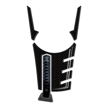 Adesivo 3D paraserbatoio moto compatibile con Suzuki Katana 2019-2023 Grigio