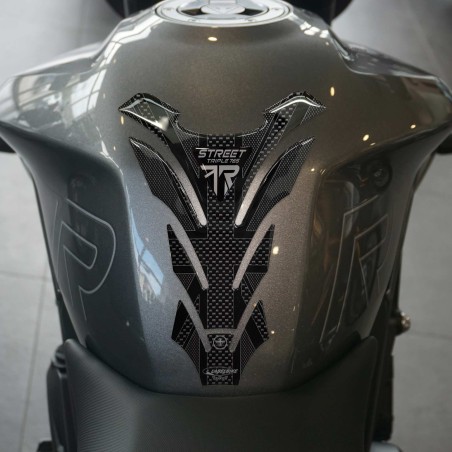 Adesivo 3D Paraserbatoio moto compatibile con Triumph Street Triple 765 R 2023
