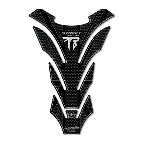 Pegatina 3D protector de depósito de moto compatible con Triumph Street Triple 765 R 2023 2