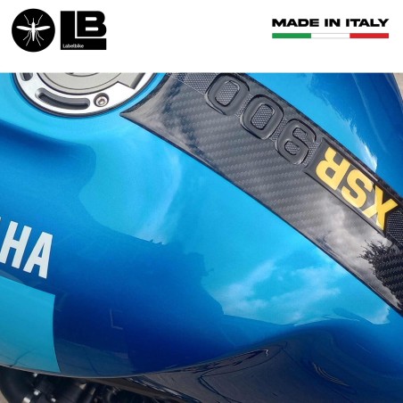 Adesivo 3D Paraserbatoio moto compatibile con Yamaha XSR900 2022 - giallo