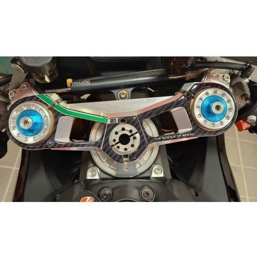 Adesivo 3D Piastra Forcella Sterzo compatibile con Ducati Panigale V2 Bayliss