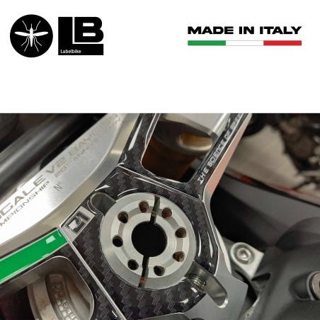 Placa de horquilla de dirección 3D adhesiva compatible con Ducati Panigale V2 Bayliss