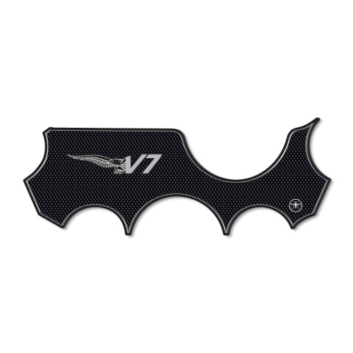 Adhesive 3D Steering Fork Plate compatible with Moto Guzzi V7 Stone and Special 2