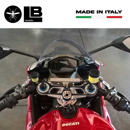 Placa de dirección 3D STICKER compatible para MOTO DUCATI 1199 PANIGALE S-R 2012-16