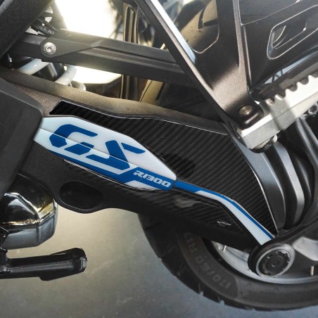 Adesivo 3D Protezione cardano piedi passeggero moto compatibile con BMW R1300GS