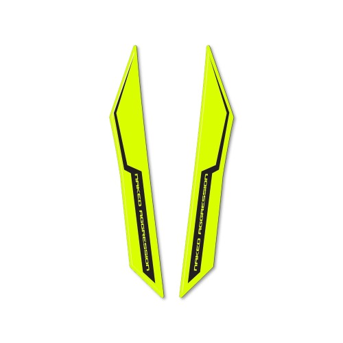 Adhesive 3D Fender Protection Yellow FLUO compatible with Suzuki GSX-S 2021-23 2