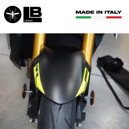 Adesivo 3D Protezione Parafango giallo FLUO compatibile con Suzuki GSX-S 2021-23
