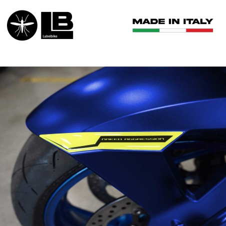 Adhesivo protector de guardabarros 3D FLUO amarillo compatible con Suzuki GSX-S 950
