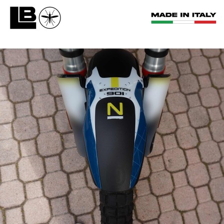 Adesivo 3D Protezione Parafango moto compatibile con Husqvarna Norden 901 2023