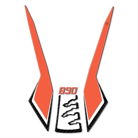 Adesivo 3D Protezione Parafango moto compatibile con KTM 890 Adventure 2021-2022
