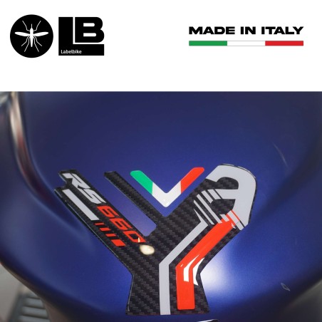 Adesivo 3D Protezione Paraserbatoio compatibile con Aprilia RS 660 2020-2023
