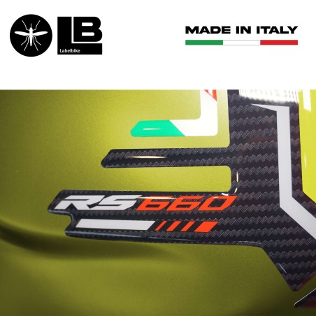 Adesivo 3D Protezione Paraserbatoio compatibile con Aprilia RS 660 2020-2023
