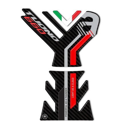 Adesivo 3D Protezione Paraserbatoio compatibile con Aprilia Tuono 660 2021-2023