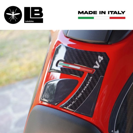 Adesivo 3D Protezione paraserbatoio compatibile con Ducati Multistrada V4 2021