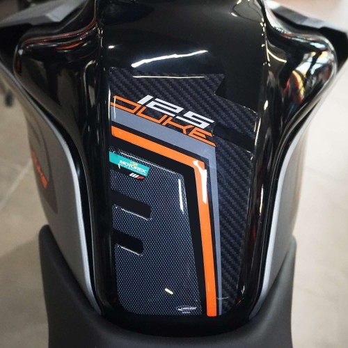 Adesivo 3D protezione Paraserbatoio compatibile con moto Ktm Duke 125 2017-2022