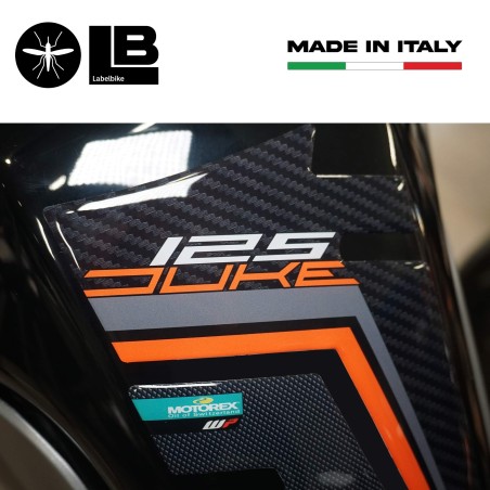 Adesivo 3D protezione Paraserbatoio compatibile con moto Ktm Duke 125 2017-2022