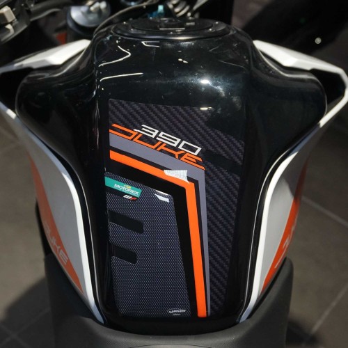 Adesivo 3D protezione Paraserbatoio compatibile con moto Ktm Duke 390 2017-2021