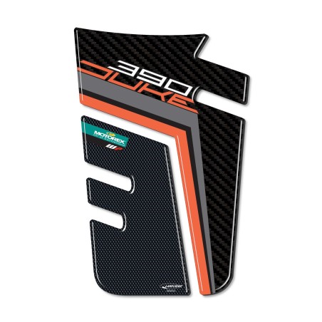 Adesivo 3D protezione Paraserbatoio compatibile con moto Ktm Duke 390 2017-2021