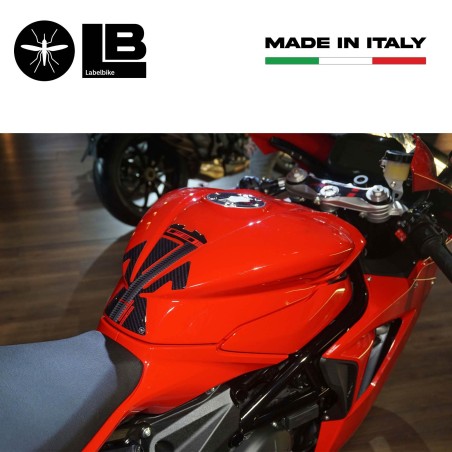 Adesivo 3D Protezione Paraserbatoio compatibile con moto Mv Agusta F3 2021