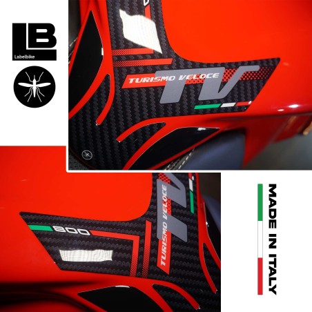 Adesivo 3D Protezione Paraserbatoio compatibile con Mv Agusta Turismo Veloce