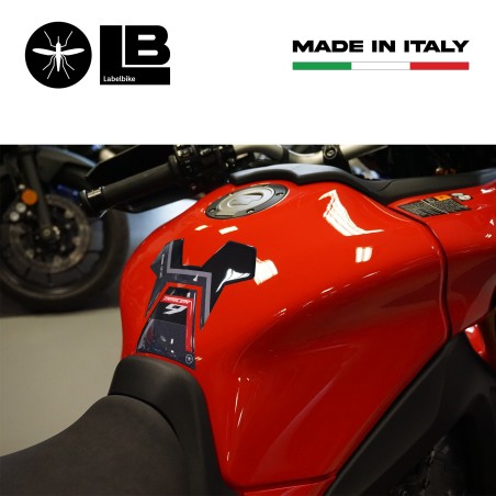 Adesivo 3D Protezione Paraserbatoio compatibile con Yamaha Tracer 9 2021-2024