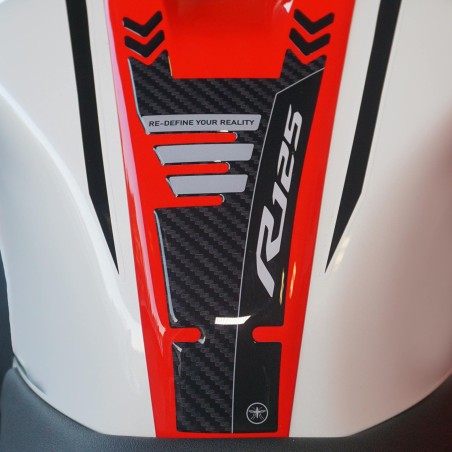 Adesivo 3D Protezione Paraserbatoio moto compatibile con Yamaha R125 2019-2022