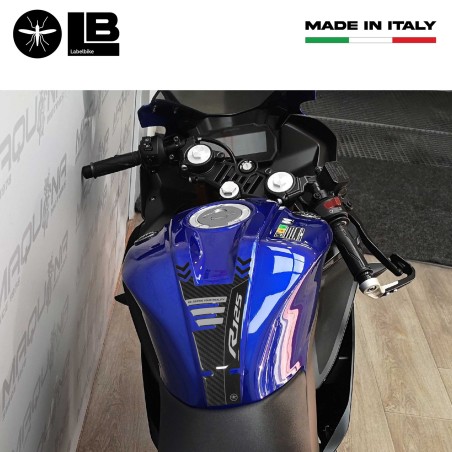 Adesivo 3D Protezione Paraserbatoio moto compatibile con Yamaha R125 2019-2022