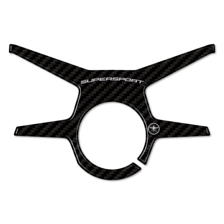 Adesivo 3D Protezione Piastra Forcella compatibile con Moto Ducati Supersport