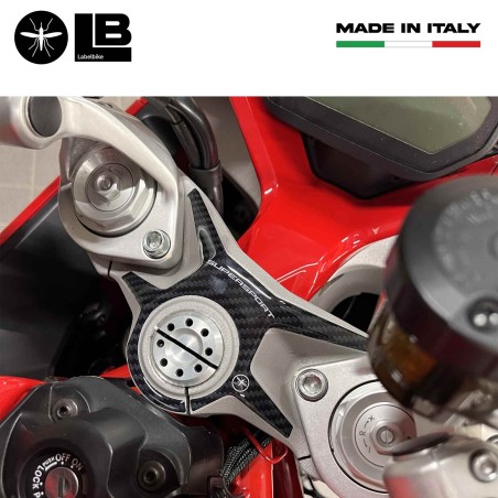 Adesivo 3D Protezione Piastra Forcella compatibile con Moto Ducati Supersport