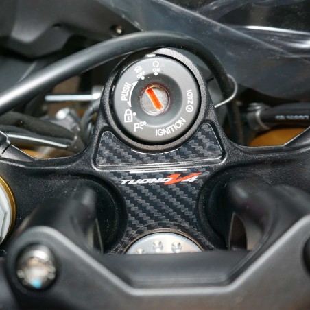 Adesivo 3D Protezione Piastra Forcella Moto compatibile con Aprilia Tuono V4