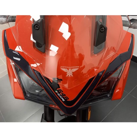 Adesivo 3D Protezione puntale muso frontale compatibile con Moto Morini X-CAPE