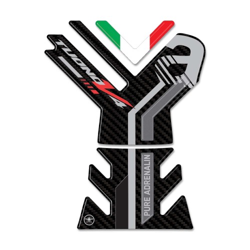 Adesivo 3D Protezione serbatoio compatibile con Aprilia Tuono V4 1100 2021-2023 2