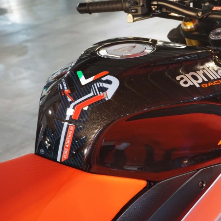 Adesivo 3D Protezione serbatoio compatibile con Aprilia Tuono V4 1100 2021-2023