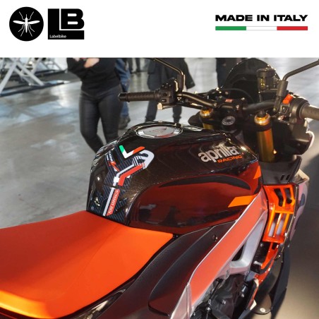 Adesivo 3D Protezione serbatoio compatibile con Aprilia Tuono V4 1100 2021-2023