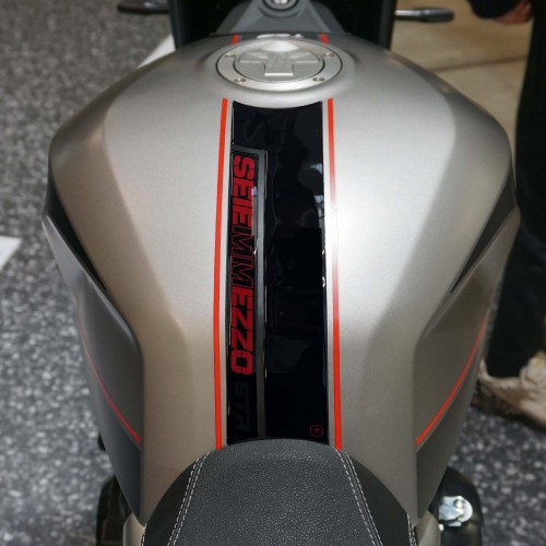 Adesivo 3D Protezione serbatoio compatibile con Moto Morini SEIEMMEZZO STR