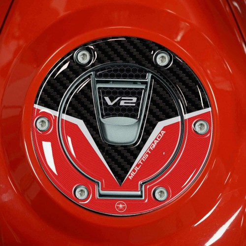Adesivo 3D Protezione Tappo Keyless compatibile con Ducati Multistrada V2 2022