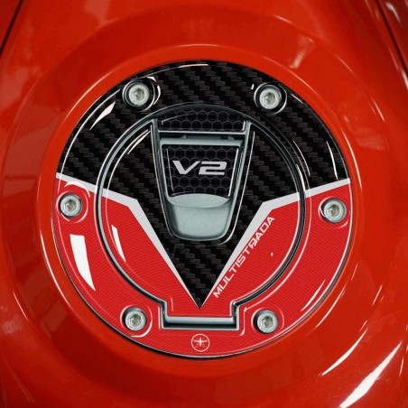 Adesivo 3D Protezione Tappo Keyless compatibile con Ducati Multistrada V2 2022