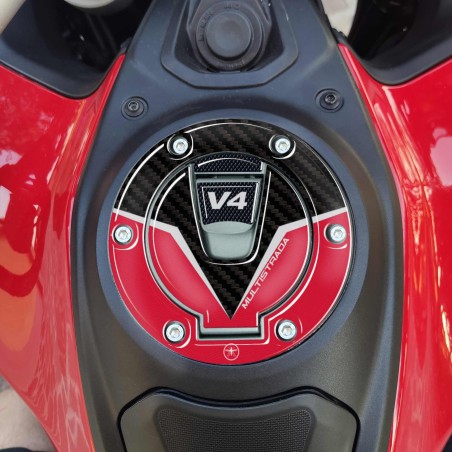 Adesivo 3D Protezione Tappo Keyless compatibile con Ducati Multistrada V4 2021