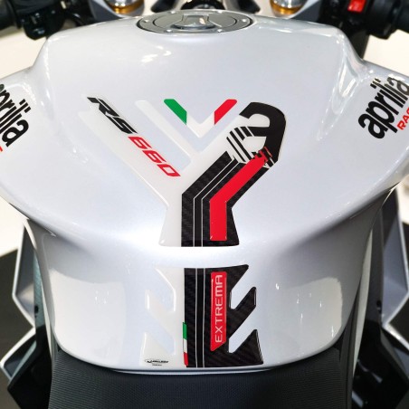 Adesivo 3D Paraserbatoio moto compatibile con Aprilia RS 660 Extrema 2023-2024
