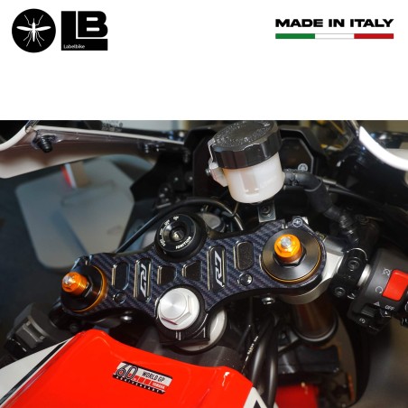 Adesivo 3D Protezione Piastra Forcella Sterzo compatibile con Yamaha R7 2021-22