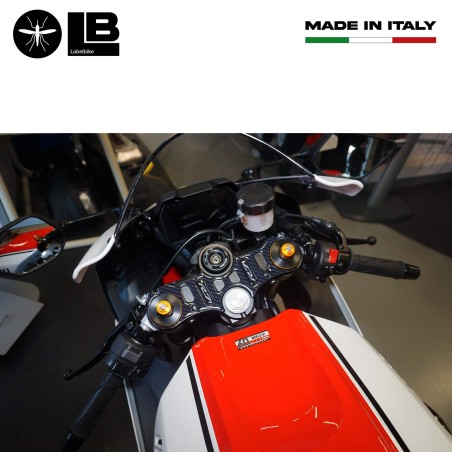 Adesivo 3D Protezione Piastra Forcella Sterzo compatibile con Yamaha R7 2021-22