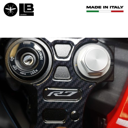 Adesivo 3D Protezione Piastra Forcella Sterzo compatibile con Yamaha R7 2021-22