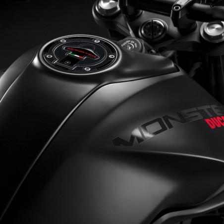 Protección adhesiva 3D del tapón del depósito con 5 orificios compatible con Ducati Monster
