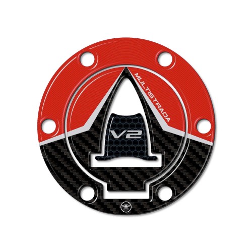3D Tank Cap Protection Sticker compatible with Ducati Multistrada V2 2022 2