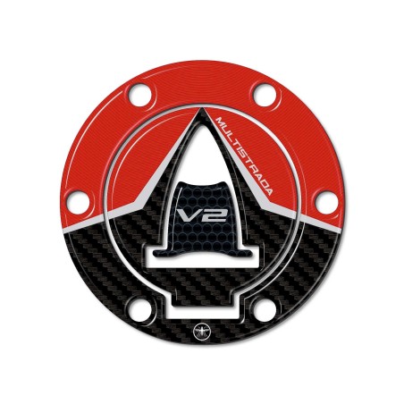 Adesivo 3D Protezione Tappo Serbatoio compatibile con Ducati Multistrada V2 2022